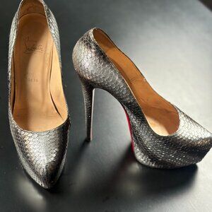 Christian Louboutin Daffodile Python Animal Print Pump